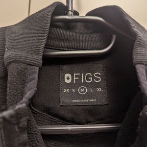 Figs Fleece Black Vest